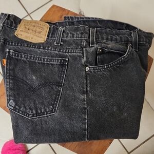 Levi's Black Straight Jeans Timeless Style